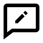 Comment Edit SVG Icon